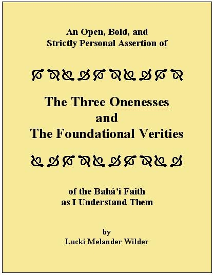 The Three Onenesses - Front Cover